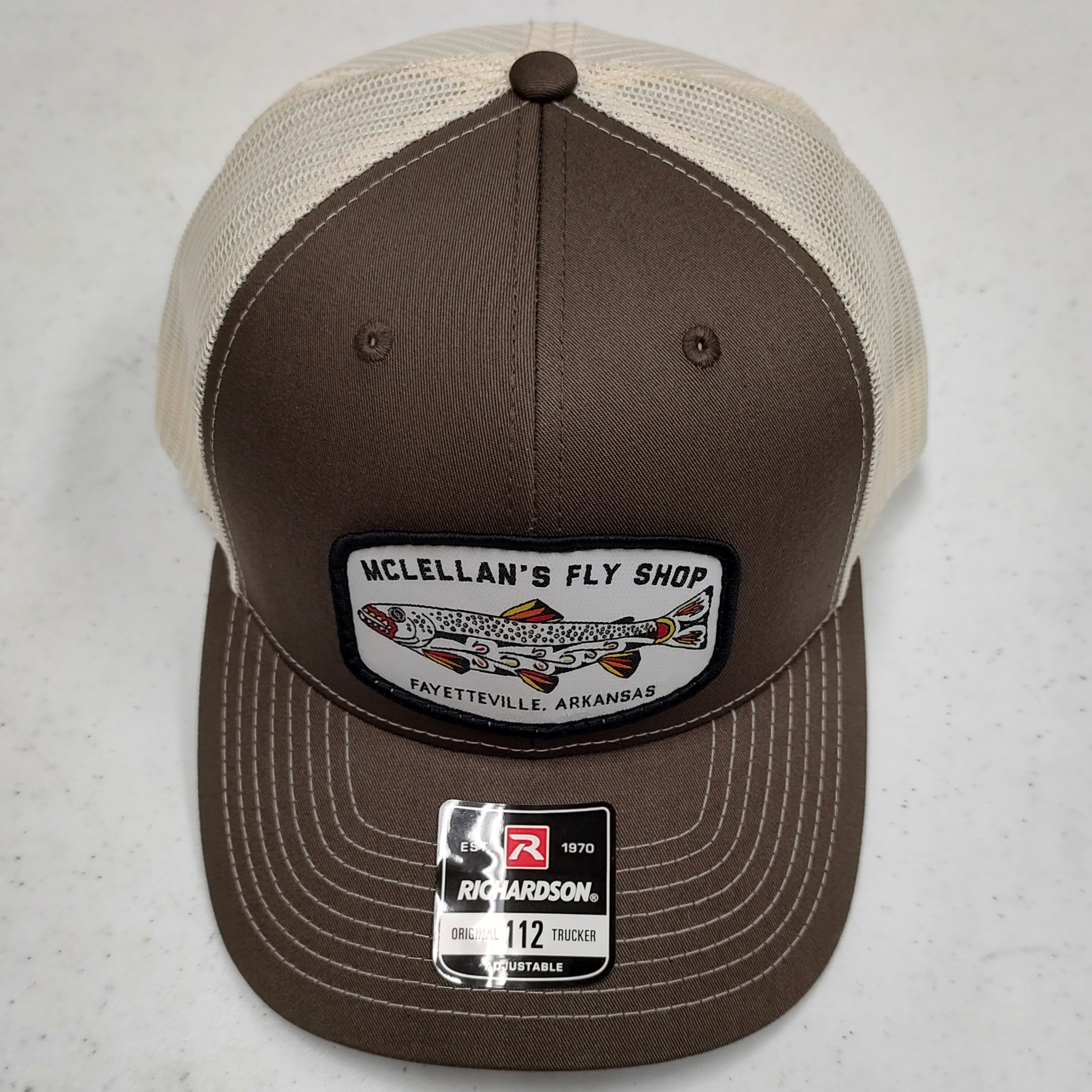 キャップ ESPIONAGE Expl Trout Logo Washed Cap Brown 20250310-08 TROUT LOGO PATCH CAP – McFlyshop